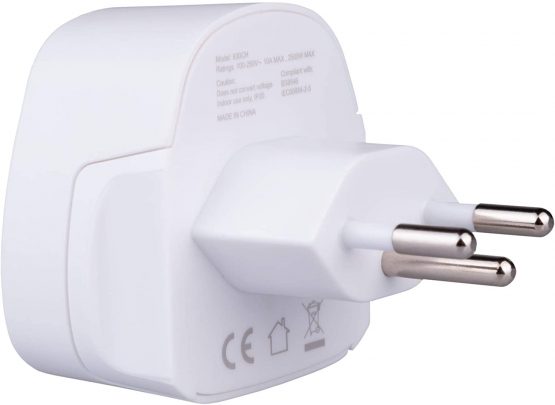 Swiss Switzerland CH Adapter Travel Type J Plug to UK, US USA American, Australia AUS, EU Europe European, China, Asia, Thailand, Ireland Adaptor Universal Worldwide Socket International 3 Pin Prong - Image 3