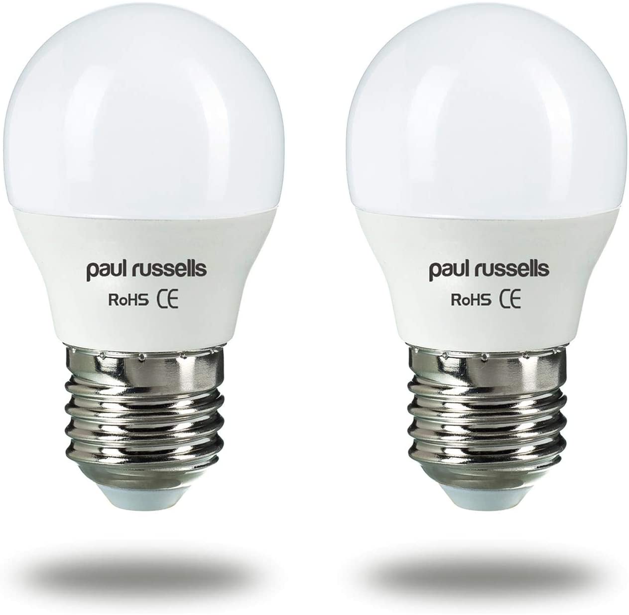 paul russells LED Light Edison Screw E27, 40w Equivalent, 4.9W 470 Lumens LED Bulbs, 4000K Natural Cool White