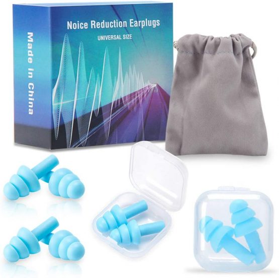 Ear Plugs for Sleeping Noise Cancelling 4 Pairs of Soft Silicone