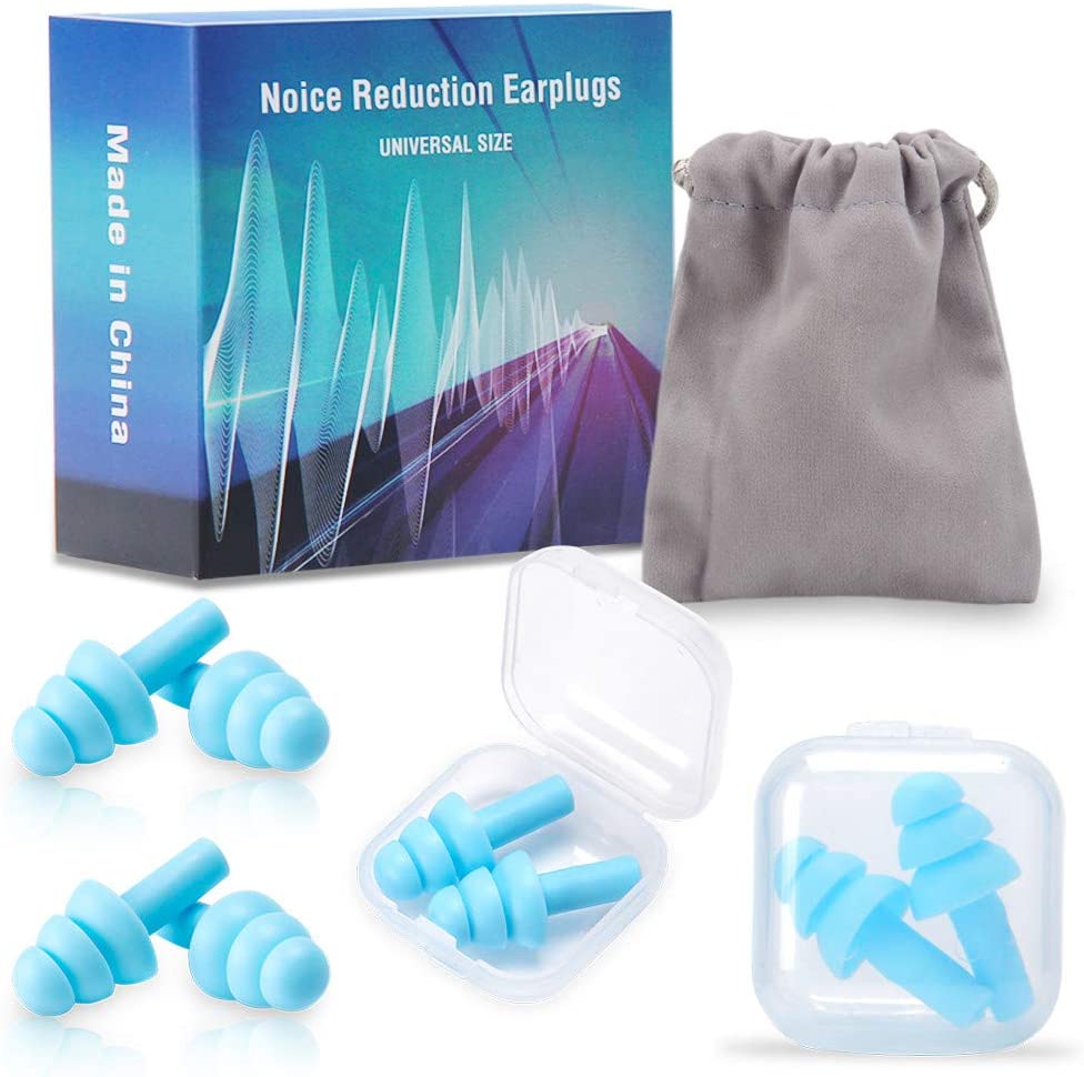 Ear Plugs for Sleeping Noise Cancelling 4 Pairs of Soft Silicone