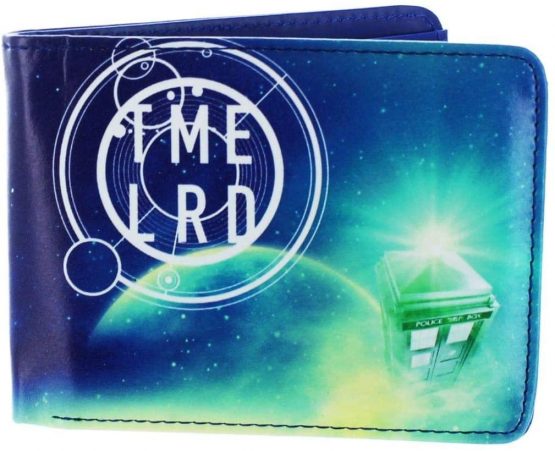 DOCTOR WHO Green Fashion Cosmos Bi-Fold Wallet