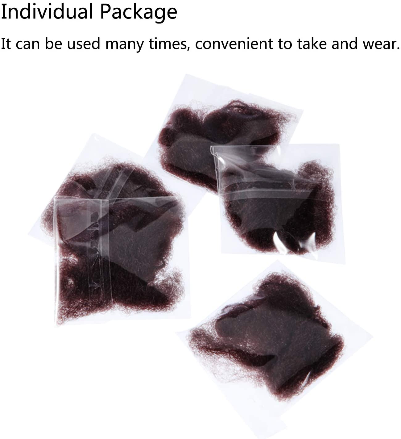 Hair Nets Invisible Elastic Edge Mesh and U Shaped Pins Set, 50 Pieces 50cm Individual Package Invisible Hair Nets - Image 4
