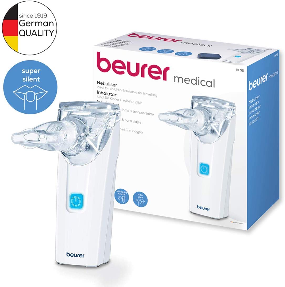 Beurer IH55 Portable Nebuliser With Travel Pack, UK Plug, Adults & Children, Colds, Asthma & Respiratory Issues - Image 2