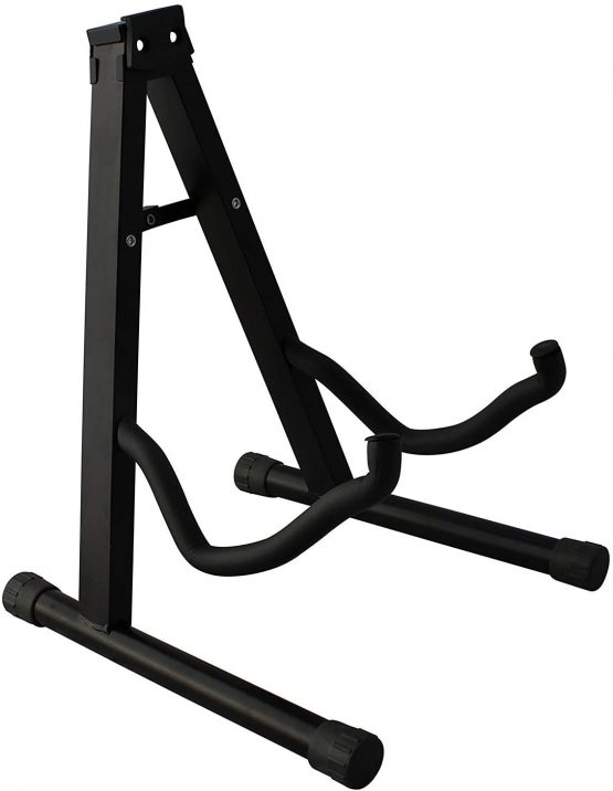 CAIHONG Guitar Stand Folding Universal A frame Stand for All Guitars Acoustic Classic Electric Bass Travel Guitar Stand - Black