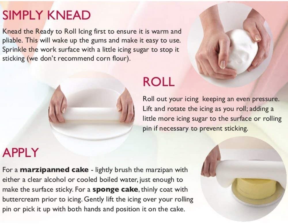 Renshaw Ready to Roll Icing Sugarpaste Fondant 250g (Baby Blue), 250 g (Pack of 1) - Image 2