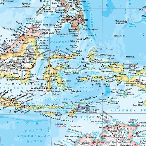 National Geographic: Asia-Pacific Wall Map - 20 x 26 inches - Paper Rolled, full color - Image 2