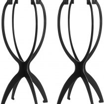 ‎Dreamlover Black Short Wig Stands, Wig Head for Wigs, 2 Pack