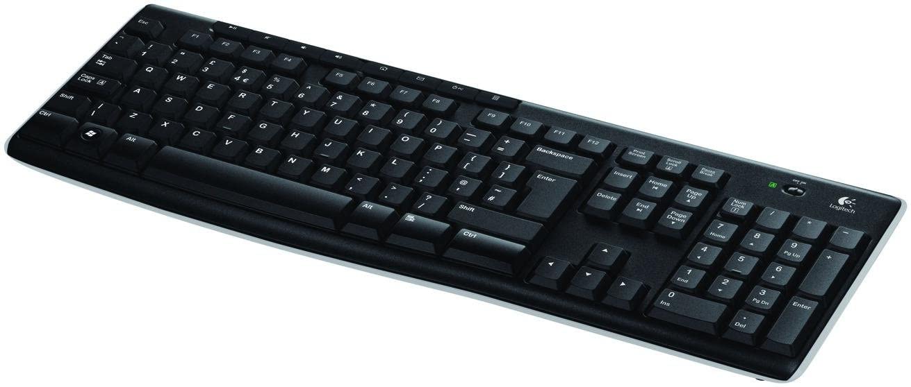 Logitech K270 Wireless Keyboard for Windows AZERTY Belgian Layout - Black
