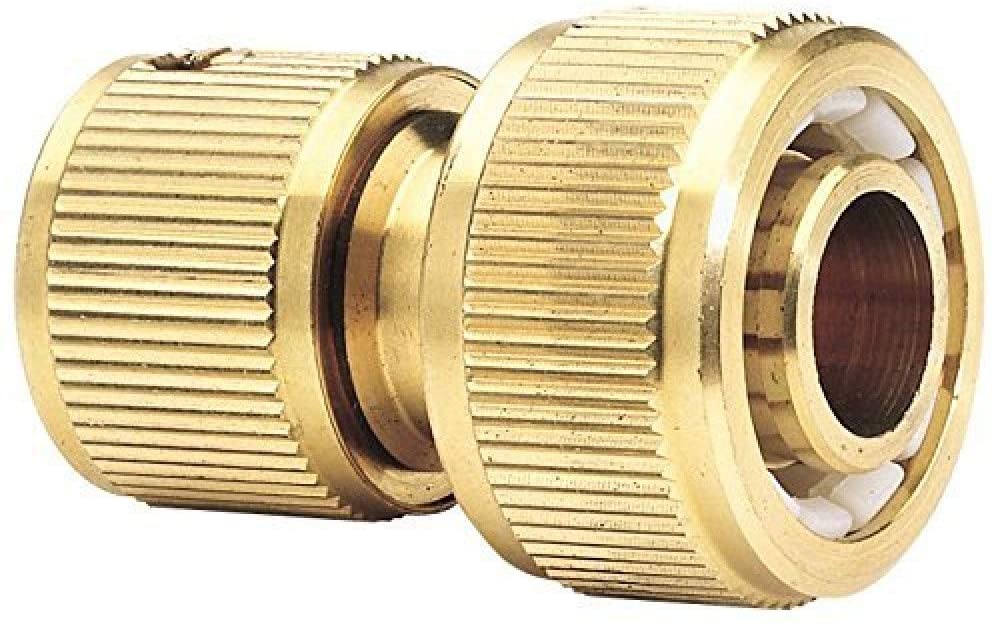 Draper 36201 Brass Garden Hose Connector, 3/4", Gold