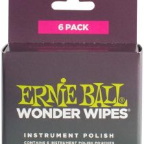 Ernie Ball P04278 Wonder Wipes Instrument Polish 6 Pack