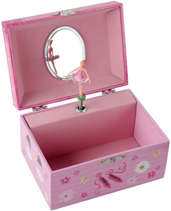 Taopu Keepsake Musical Jewelry Box with dancing Ballerina Girl Music Box Jewel Storage Case for Girls - Image 3