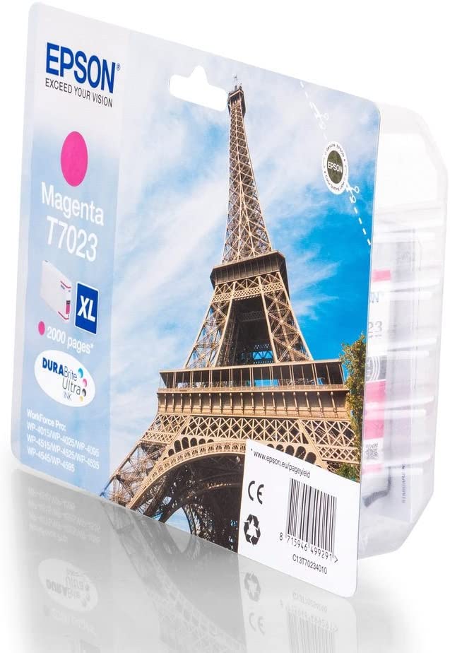 Epson 37106 Magenta Ink Cartridge, red