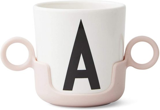 Design Letters Handle for Melamine cup (Pink) - BPA-free and BPS-free, light, 17 g, Dishwasher safe - Image 2