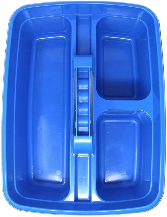 Clay Roberts Cleaning Caddy with Handle, Cleaning Products & Tools Storage Basket, Industrial Tote Caddy - Image 4