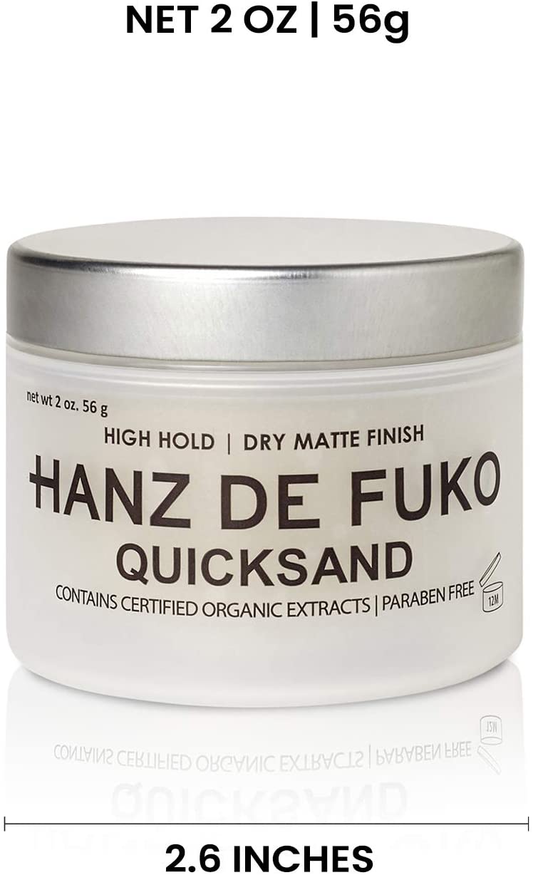 Hanz de Fuko Quicksand, Premium Men’s Hair Styling Wax & Dry Shampoo Combo, High Hold, Ultra Matte Finish - Image 4