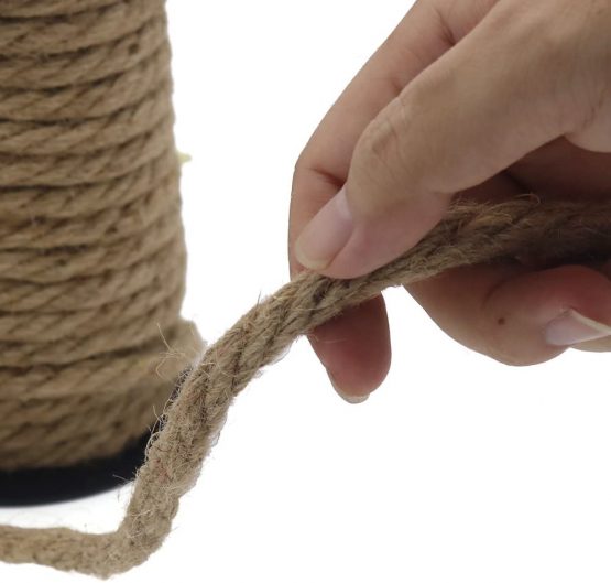 Tenn Well 10mm Jute Rope, 50 Feet Thick and Strong Natural Jute Twine for Gardening, Bundling, Camping, Decorating (Brown) - Image 2
