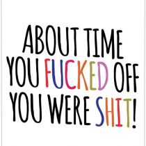 Funny Sorry Your Leaving Work Card Good Luck in Your New Job
