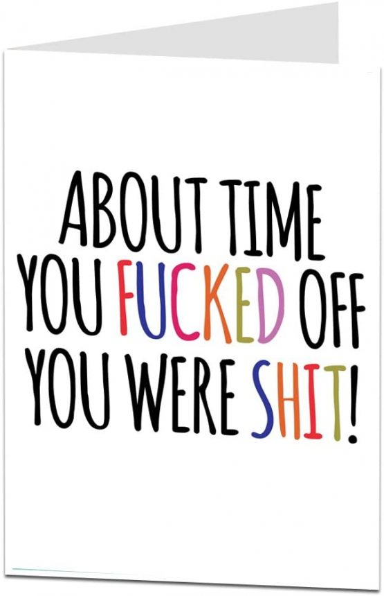 Funny Sorry Your Leaving Work Card Good Luck in Your New Job