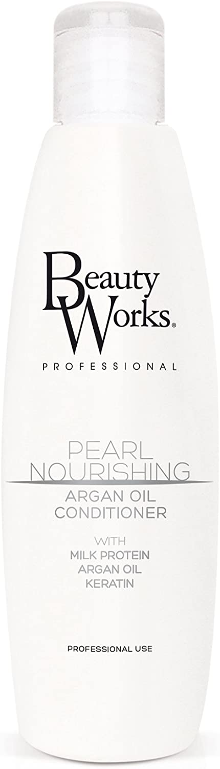 Beauty Works Pearl Nourishing Argan Oil Conditioner 50ml SLE & Paraben Free, White, 50 ml (Pack of 1)