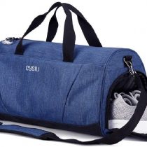 Gym Bag with Shoes Compartment and Wet Pocket,Sports Duffel Bag for Yoga/Swim,Travel Duffle Bag for Men and Women