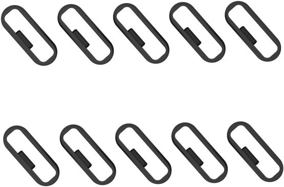 Chofit Fastener Rings Compatible with Garmin Approach X40/Vivosport Wristbands Black Silicon Keeper Ring Security Loop for Approach X40 Golf Watch(No Bands and Watch) - Image 4