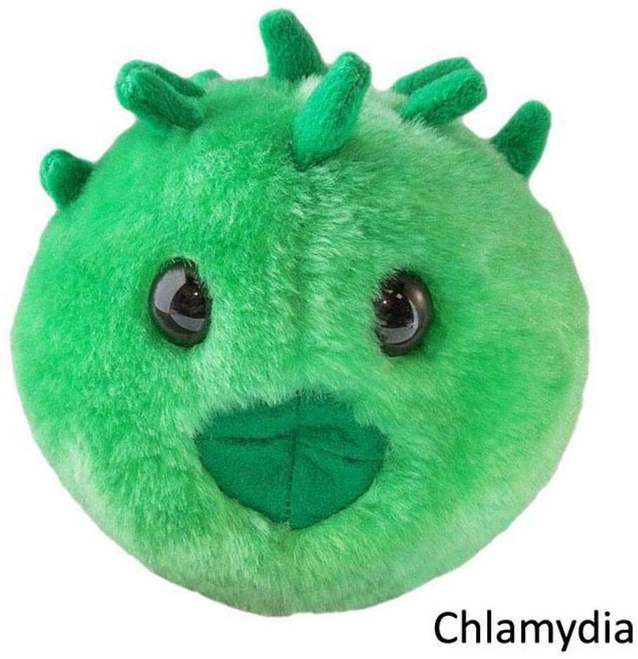 Giant Microbes Plüsch Chlamydia – Lustiges Edukatives Kuscheltier, Als Scherzgeschenk Oder Für Den Bio-Unterricht