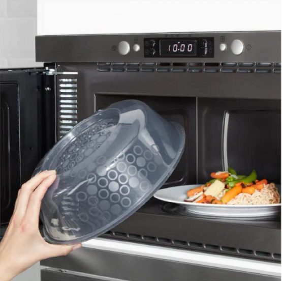 IKEA PRICKIG Standard Quality Transparent Microwave Lid Plate Cover With Air Vents For Perfect Reheating - Image 2