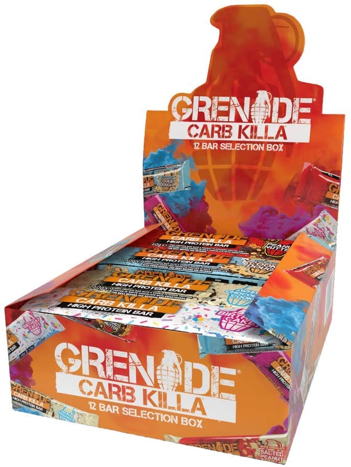 Grenade Selection Box - High Protein, Low Sugar Bars, 12 x 60 g Variety Pack (Packaging & Flavours May Vary)