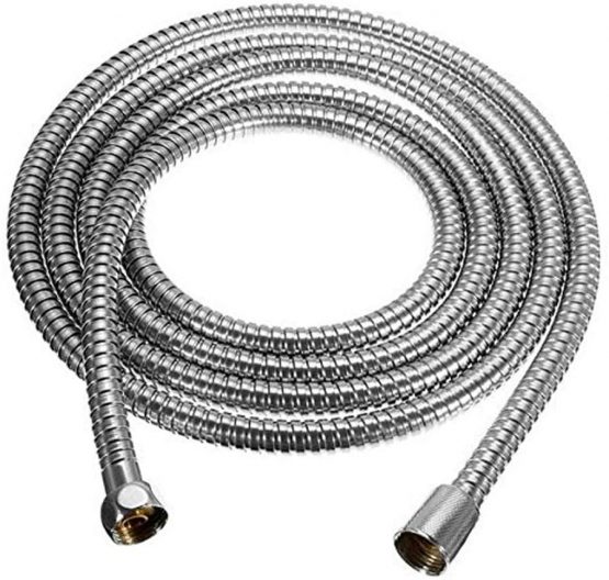 Buwico Extra Long Replacement Shower Hose 118-Inch (3-Meter), Stainless Steel