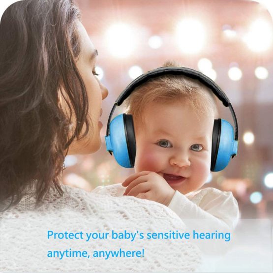Ear Defenders Children Baby Ear Defenders Autism Kids Ear Protection Noise Cancelling Headphones for Sleeping Airplane Fireworks Loud Environments, Blue - Image 3
