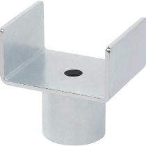 1 x hydraulic lifting trolley jack with double edge upstand, Silver