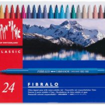 Caran D'ache Fibralo Fibre Pens in Metal Box (Pack of 24)