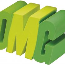 Westcott E-66067 Green 3D Eraser"OMG", 3 x 5 x 2.5 cm