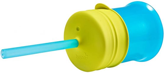 Boon SNUG Stretchy Silicone Lids with Straws, No Spill Baby Sippy Lids for Toddlers and Babies, Ideal Baby Shower Gift for New Parents, Suitable from 12 Months+, B11149A1 - Image 4