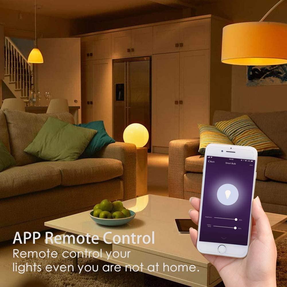 Avatar Controls Smart Bulb, Alexa Light Bulbs B22 Bayonet 9W RGBCW Colour Dimmable Works with Alexa/Google Home - Image 2