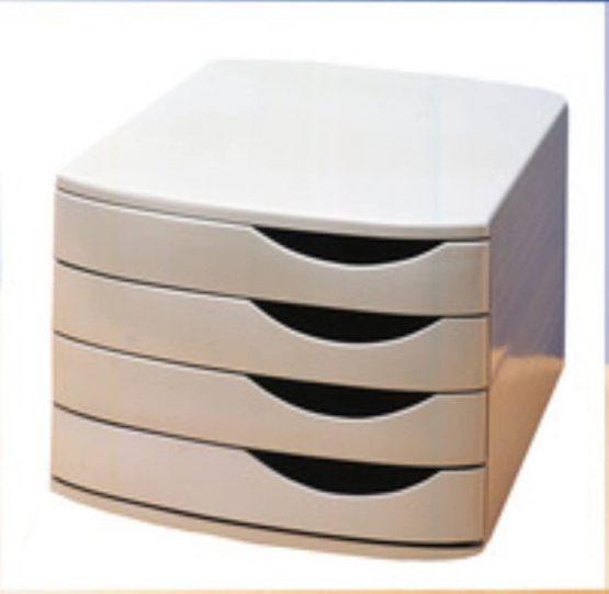 Smead 4 Drawer Desktop Set - Grey