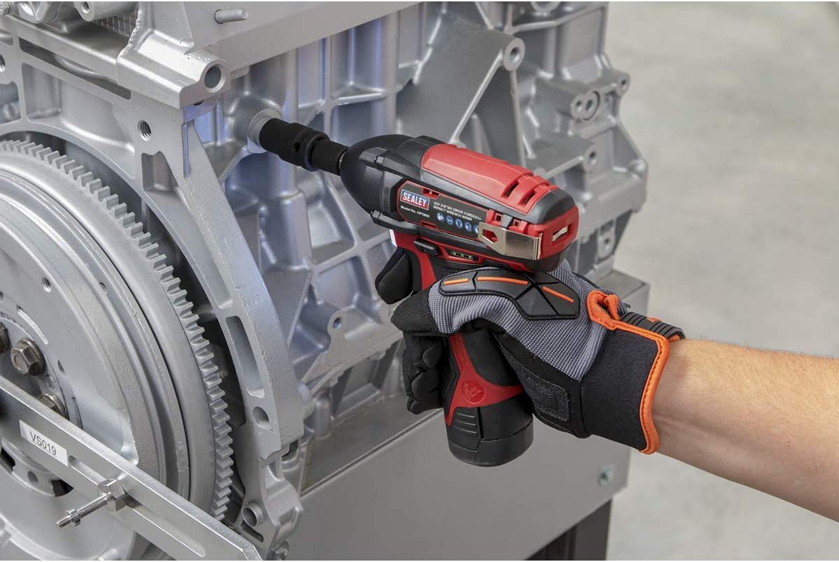 Sealey Cp1204 Impact Wrench 12V 3/8In Sq Drive 80Nm - Body Only, White, 3/8" - Image 4