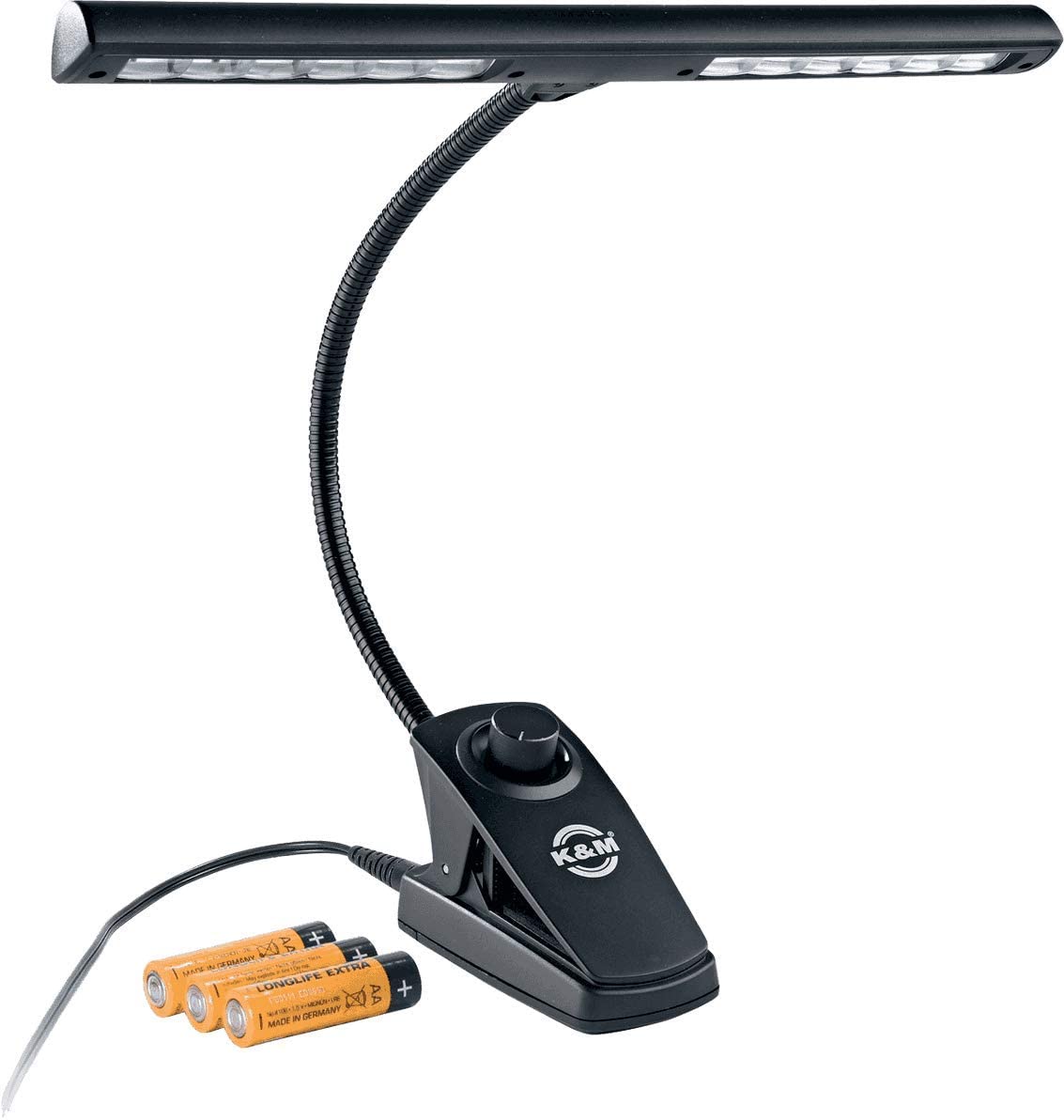 Konig & Meyer Led Lamp for orchestra on mains and batteries - 12295,Black, Einheitsgröße