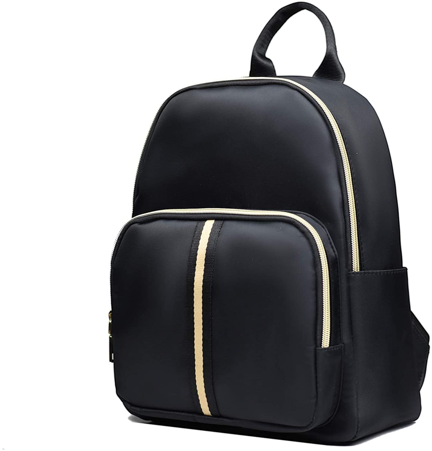 YANAIER Ladies Fashion Backpack Rucksack Water Repellent Nylon Shoulder Bag Anti-theft Travel Bag Daypack for Women Girls Black - Image 3
