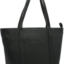 Visconti Platinum Collection Sofia 13in Laptop Leather Tote PLT20 Black