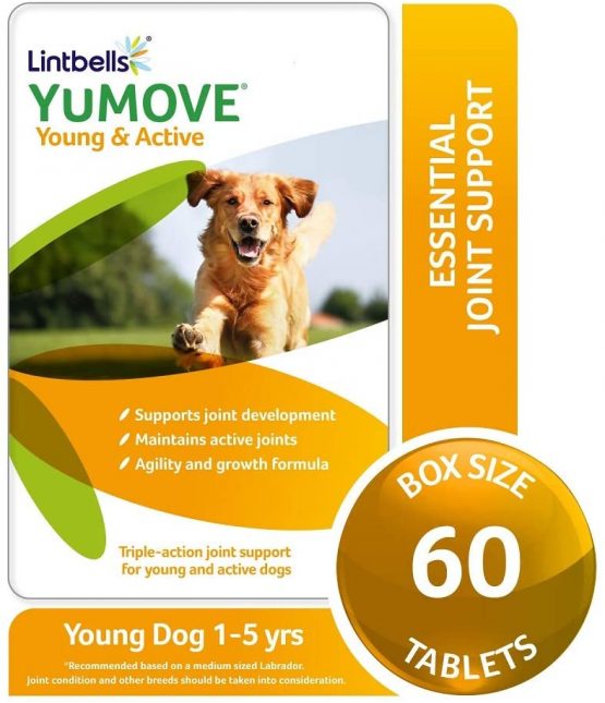 Lintbells | YuMOVE Young and Active Dog | Hip and Joint Supplement for Dogs to Support Active and Growing Joints for Dogs Aged Under 6 | 60 Tablets - Image 2