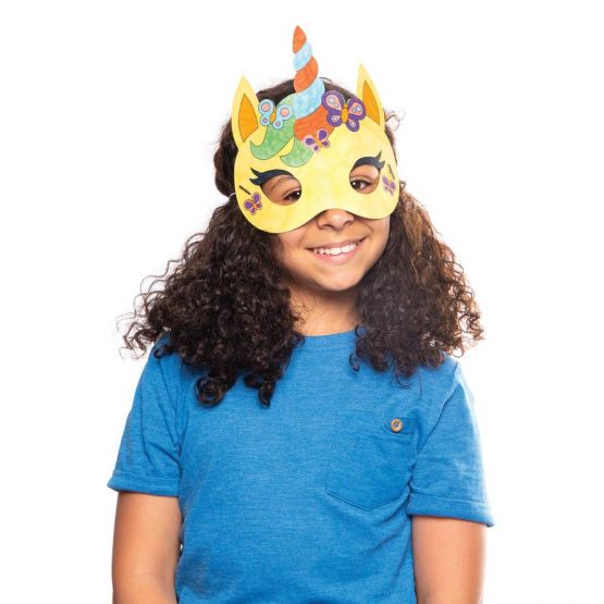 Baker Ross AT309 Unicorn Masks-Pack of 8, Colour Costumes for Kids Arts and Crafting Activities for Mythological Fancy Dress, Assorted, 19 cm - Image 2