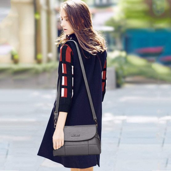 NICOLE & DORIS Women Crossbody Handbags Over The Shoulder Bags for Women Shoulder Bags Handbags for Women Gray - Image 2
