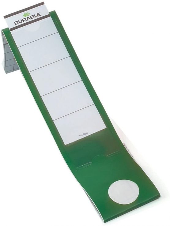Durable Ordofix Lever Arch Spine Labels 60mm - Green (Pack of 10)