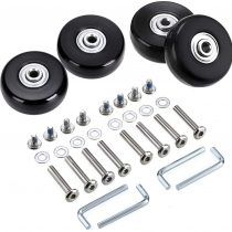SUMNACON 4Pcs 50x18mm Luggage Suitcase Replacement Wheels, Rubber Swivel Caster Wheels Bearings Repair Kits