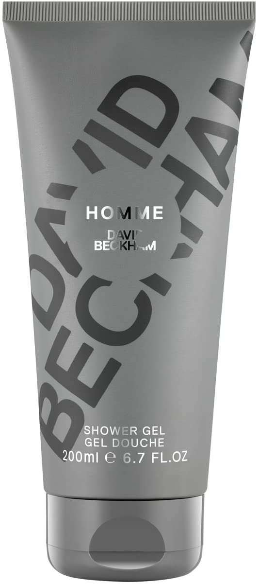 David Beckham Homme Shower Gel Body Wash for Men 200 ml, Clear, 200 ml (Pack of 1)
