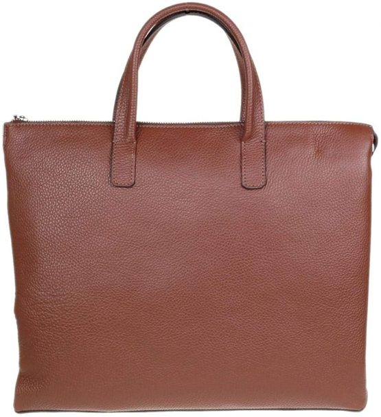 Girly Handbags Womens Plain Leather Briefcase - Image 3