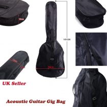 JJOnlineStore - 38" Guitar Waterproof Bag, 3/4 Guitar Carry Case, Adjustable Strap Guitar Bag Dustproof Backpack Portable Travel, Black