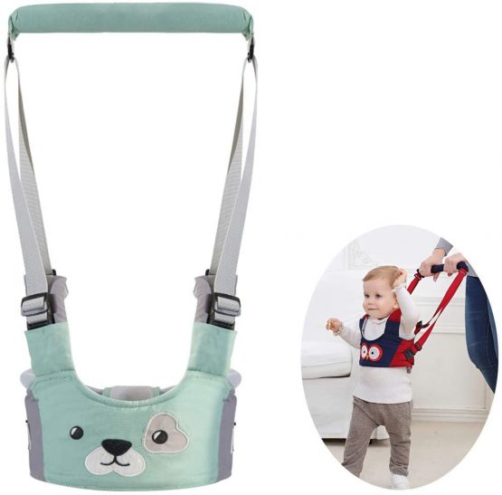 Felly Baby Walker Harness, Baby Walking Assistant Helper Kid Toddler Safe Walking Breathable Safety Belt for Children, Infant, Gift for Baby Shower, Adjustable (Green) - Image 3