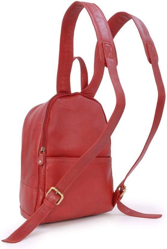 Catwalk Collection Handbags - Antitheft Backpack/Rucksack - Vintage Leather - fits iPad or Tablet - FERN - Image 4
